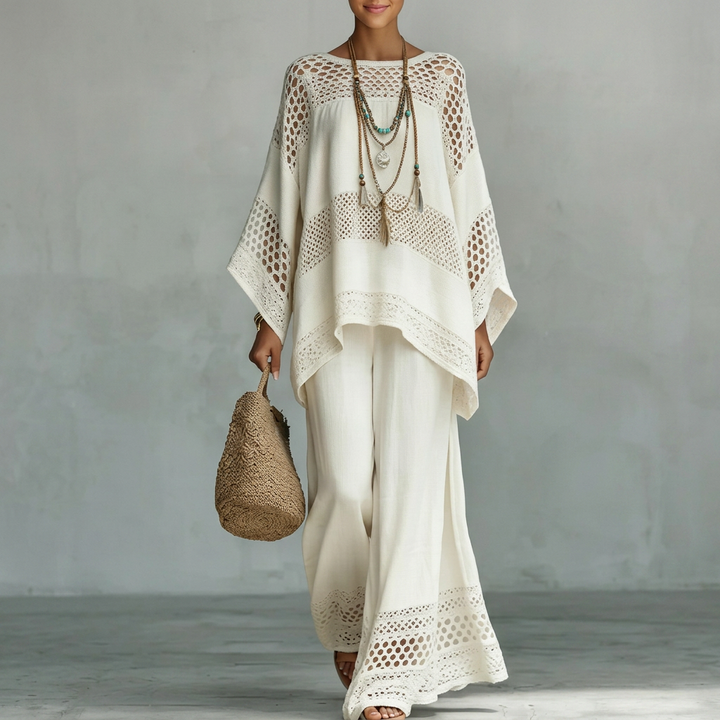 Alora | Artisan Breeze Vloeiende Twee-delige Set