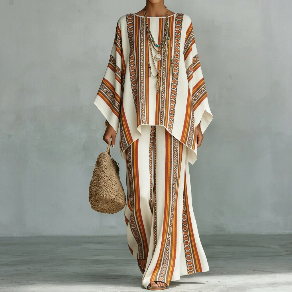 Alora | Artisan Breeze Vloeiende Twee-delige Set