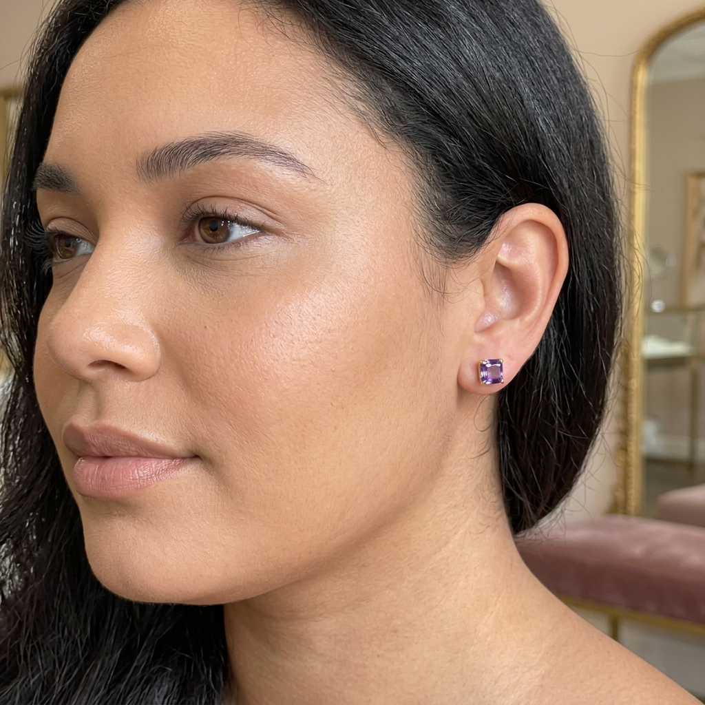 Sorrel Square Studs | Goud
