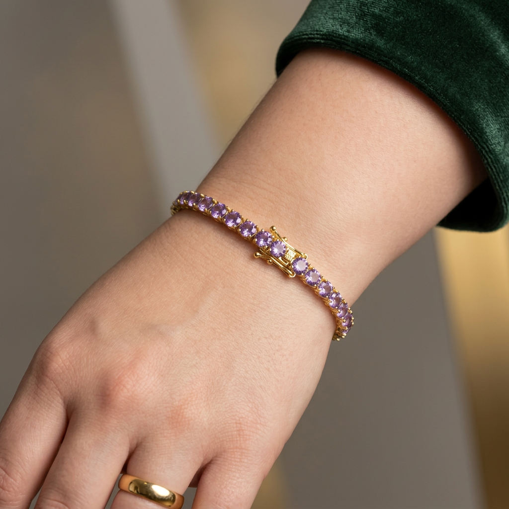 Demi Tennisarmband | Goud