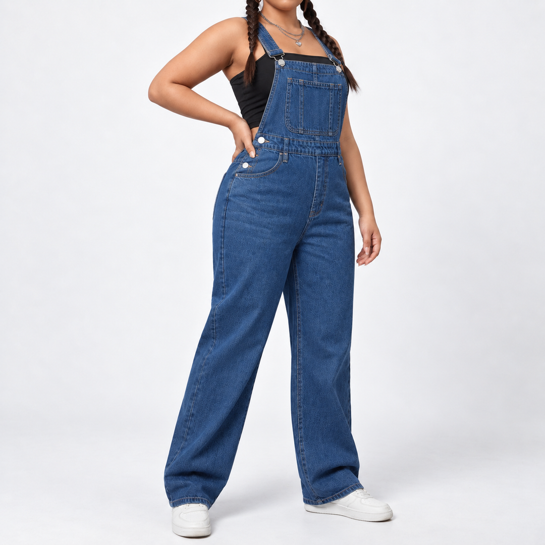 Amina Denim Overalls Casual