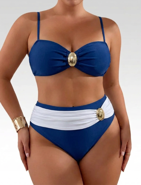 Amina | Elegante &amp; Figuuraccentuerende Bikini Twee-Delige Set