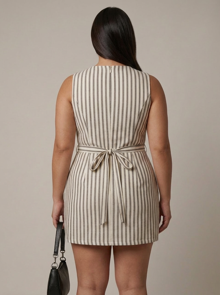 Saffraan Romper Mini Jurk
