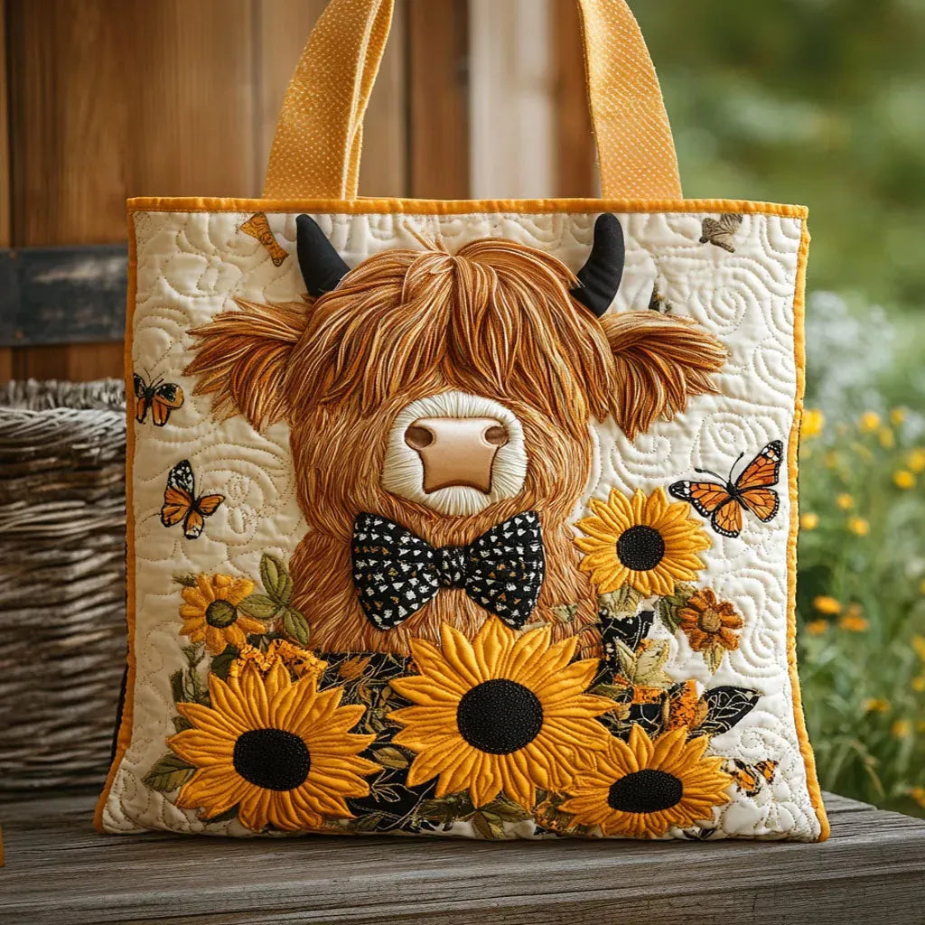Alma Tas - Hoogland Koe met Zonnebloemen