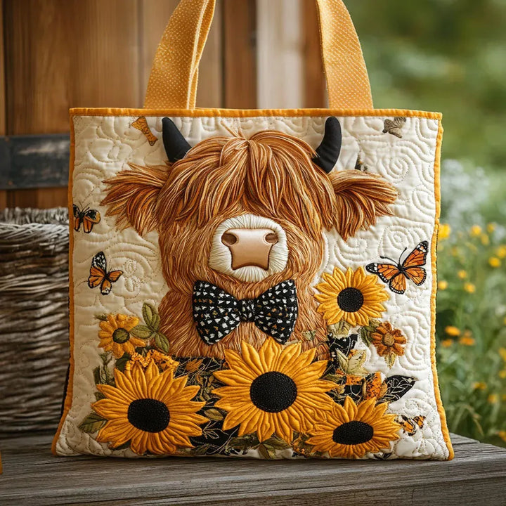 Alma Tas - Hoogland Koe met Zonnebloemen