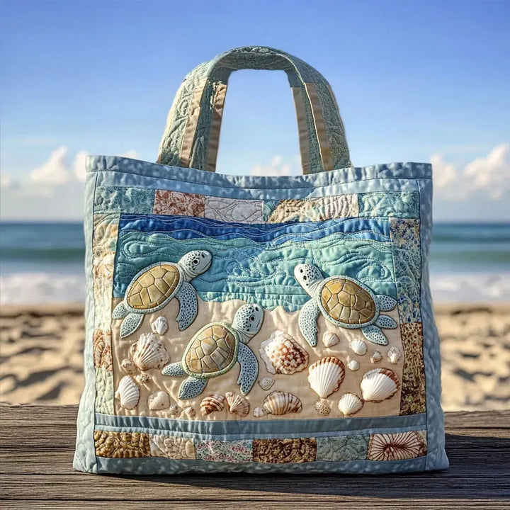 Nell Gequiltte Tas - Zeeschildpadden