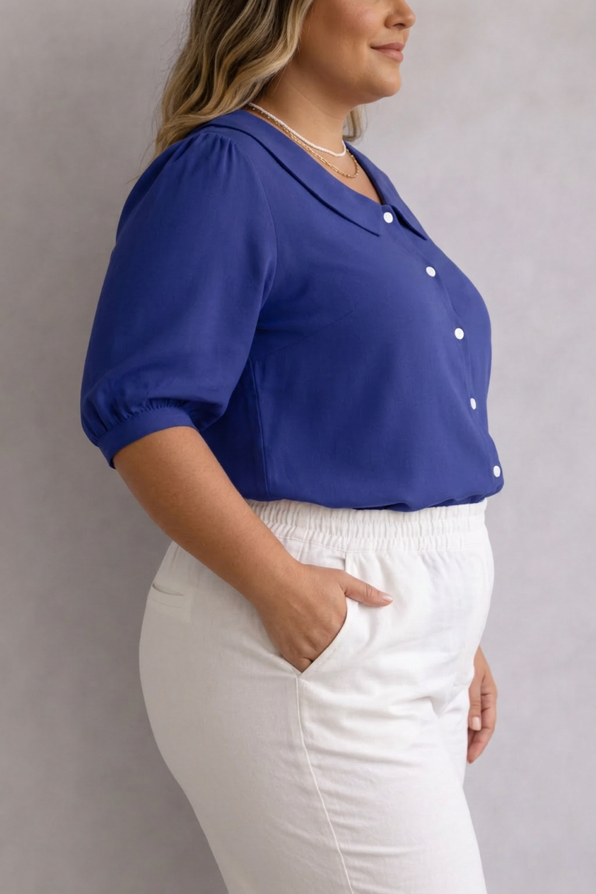 Lara | Blouse met Kraag