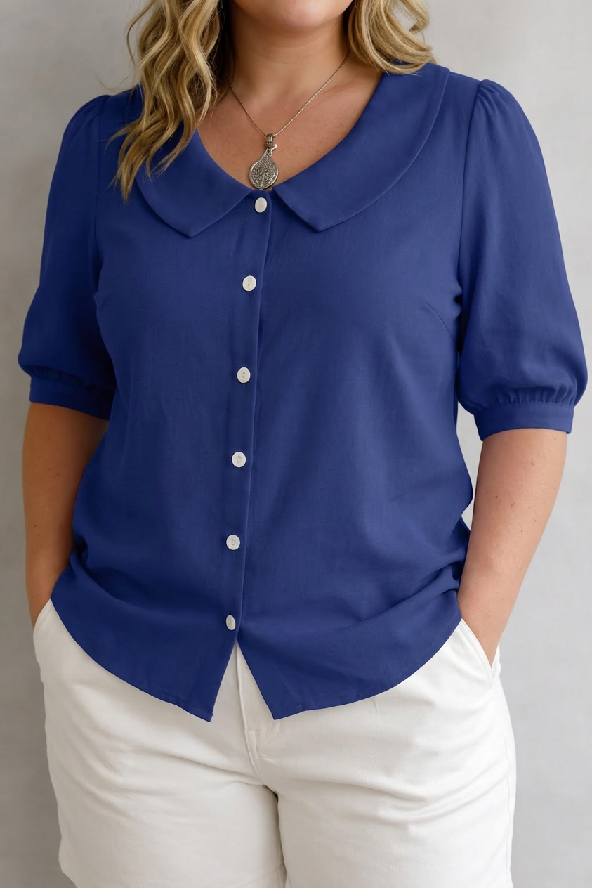 Lara | Blouse met Kraag