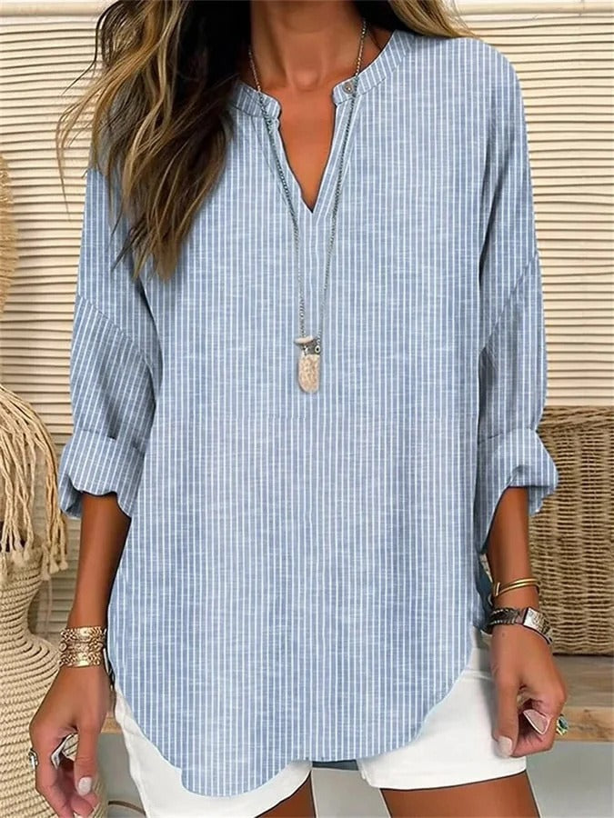 Carys | Trendy Gestreepte Blouse