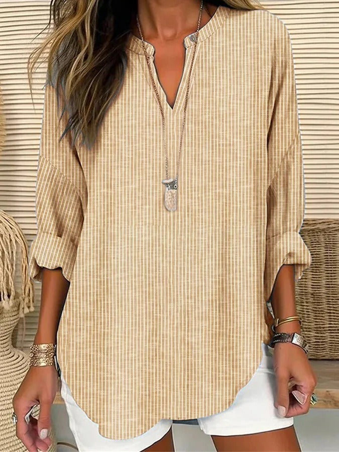 Carys | Trendy Gestreepte Blouse