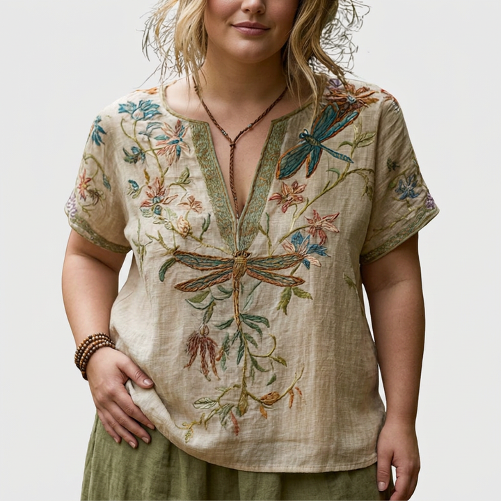Perdita | Zachte Vrouwelijke Relaxed Fit Blouse