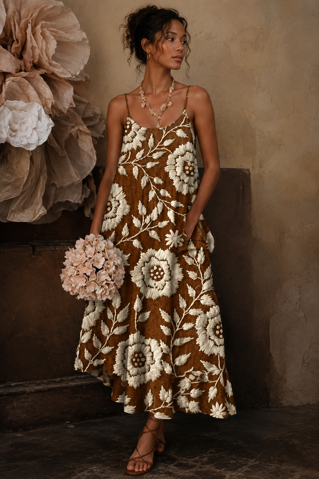Bria Betovering Jurk - Bohemian Bloem