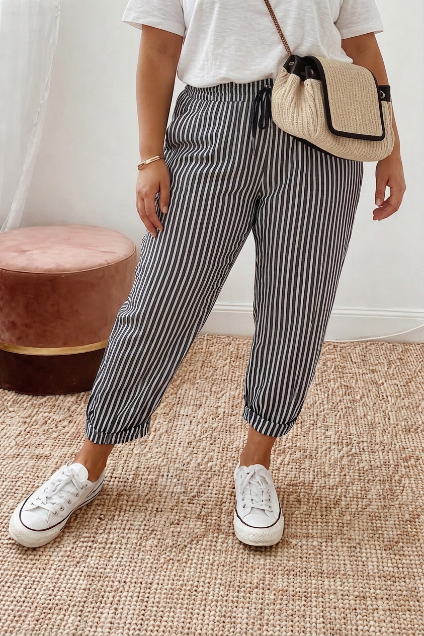 Nia | Everyday Stripe Jogger Broek