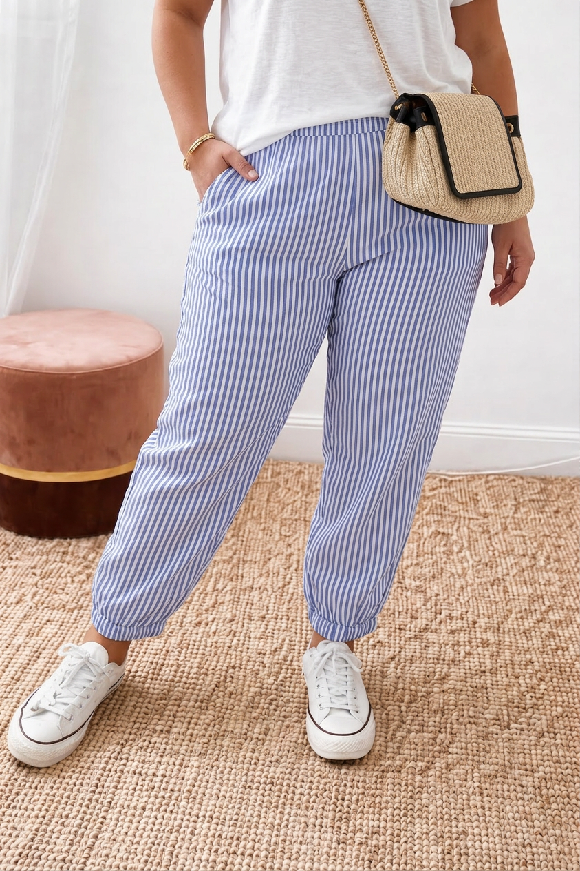 Adeline | Seaside Stripe Jogger Pants