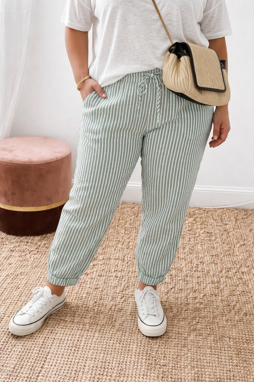 Vienne | Frisse Strepen Comfort Broek