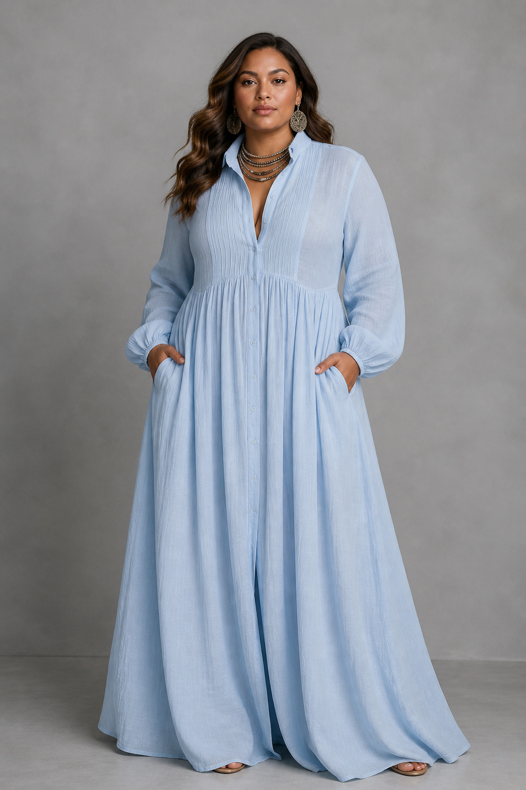 Sabine | Elegante Maxi Jurk