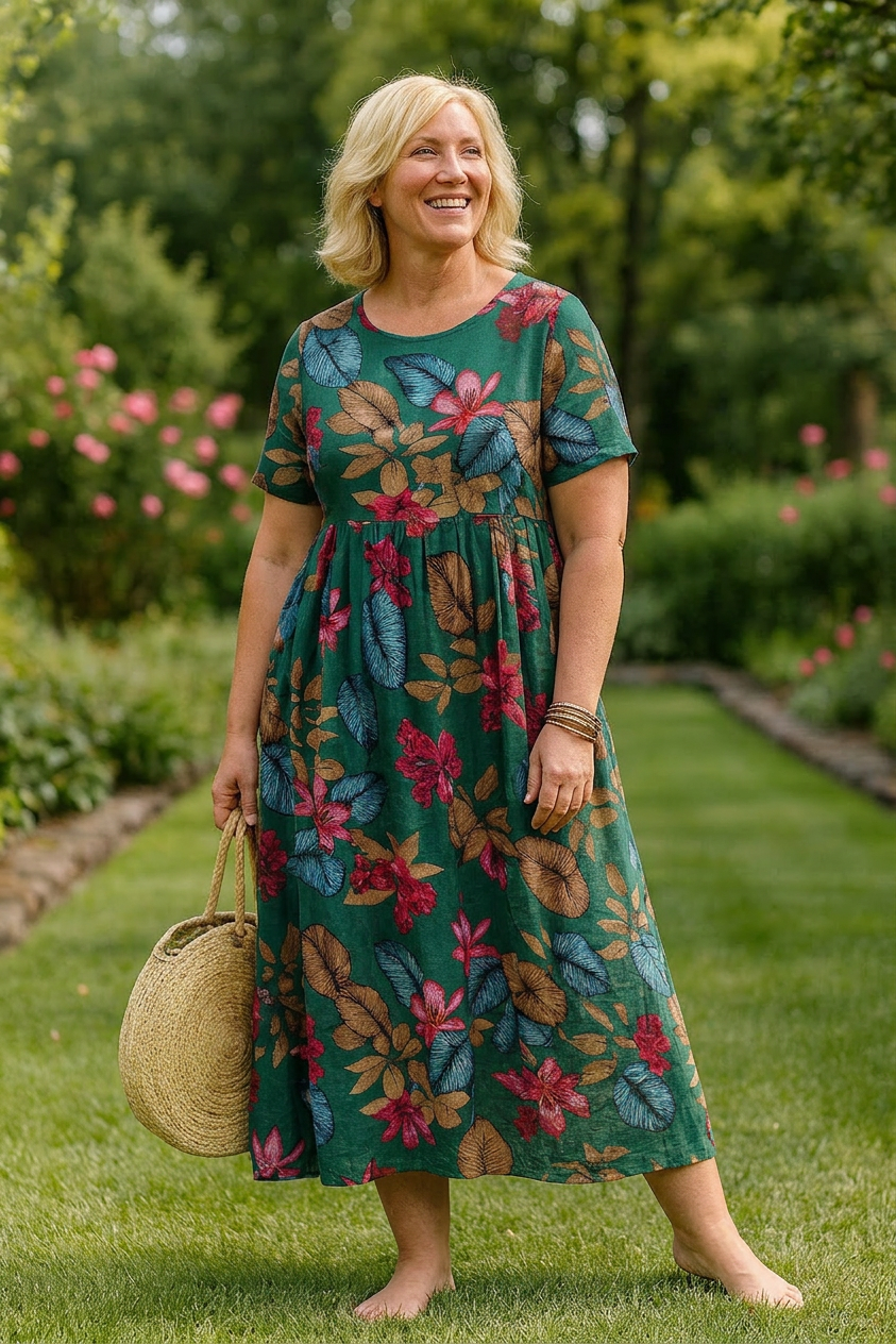 Monroe | Luchtige Bloemen Maxi Jurk