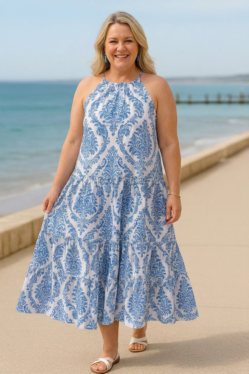 Adeline | Coastal Breeze Jurk
