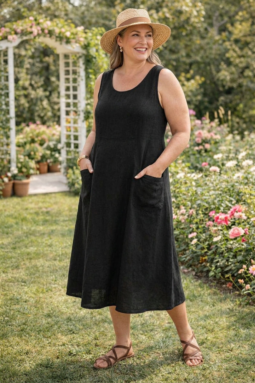 Solveig | Katoenen Pocket Jurk
