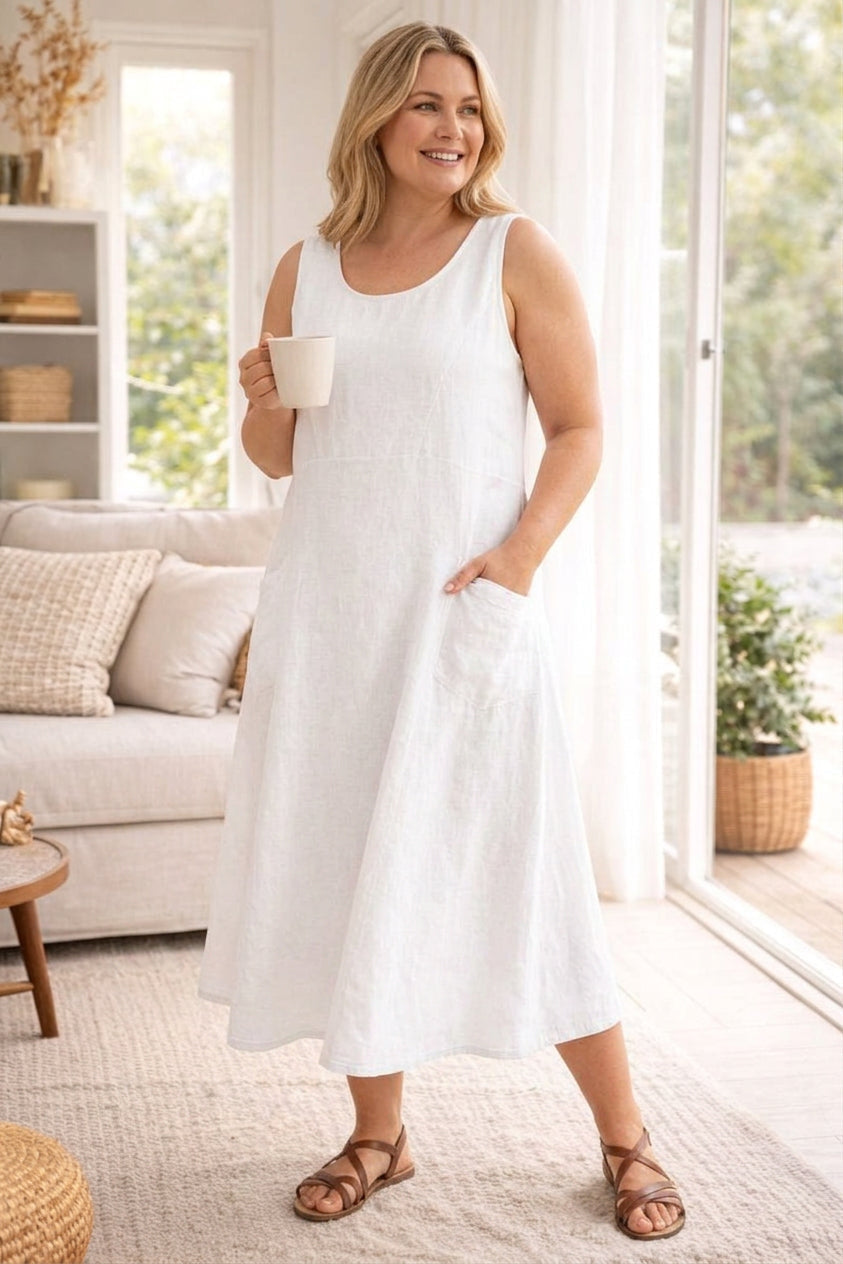 Solveig | Katoenen Pocket Jurk