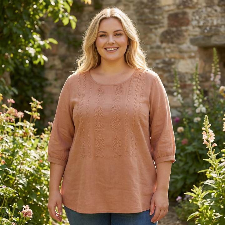 Tova | Bloemige Ontspannen Blouse