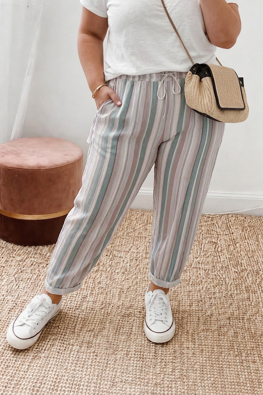 Freya | Zachte Streep Dagelijkse Broek