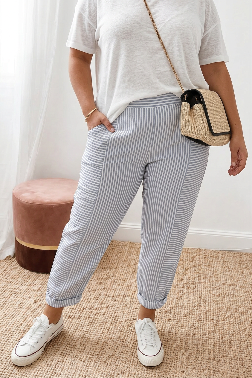 Vita | Minimal Stripe Comfortbroeken