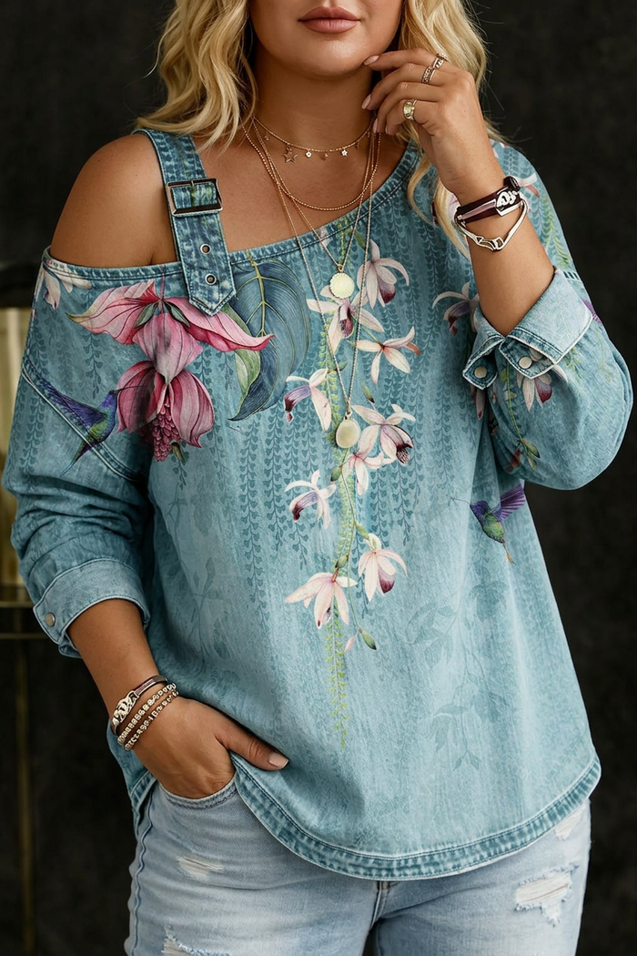 Rosanna | Off Shoulder Denim Top