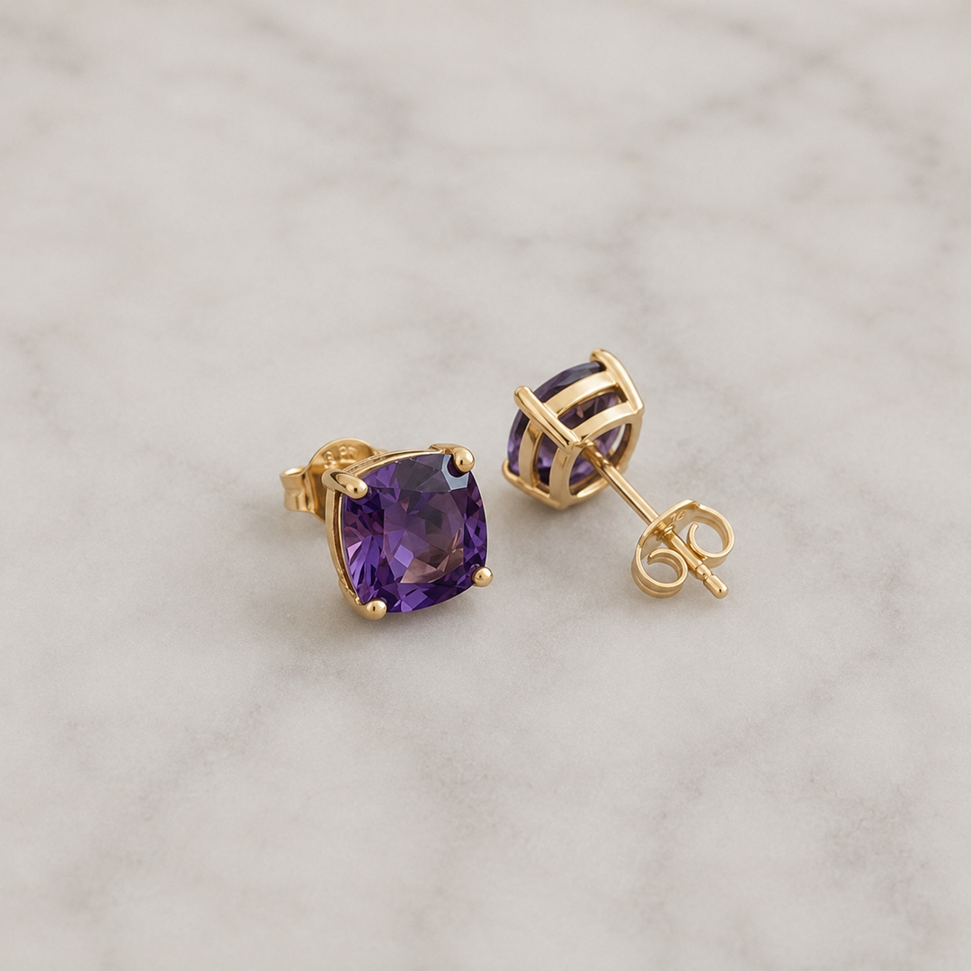 Sorrel Square Studs | Goud