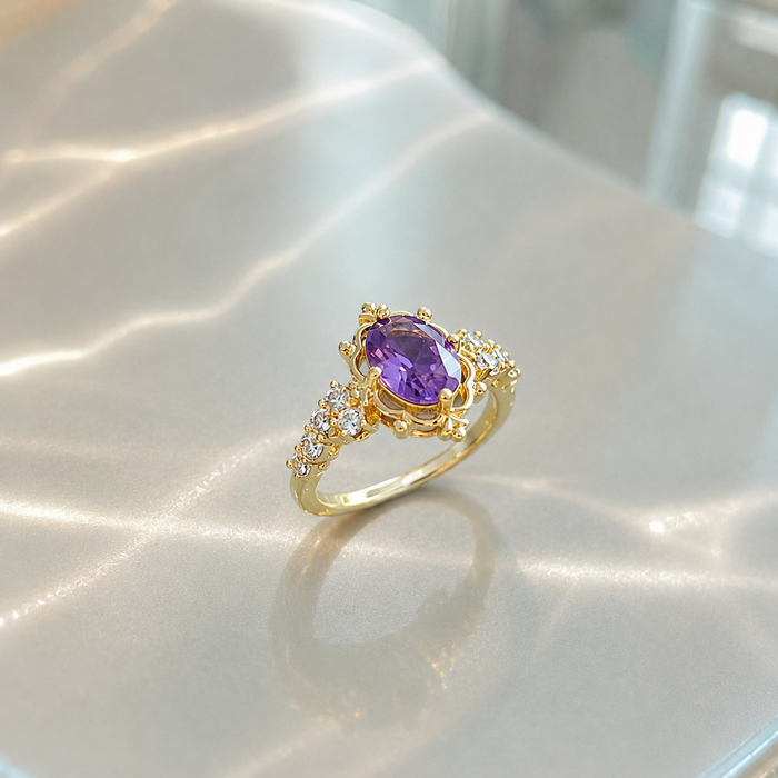 Hattie Tiara Ring | Goud