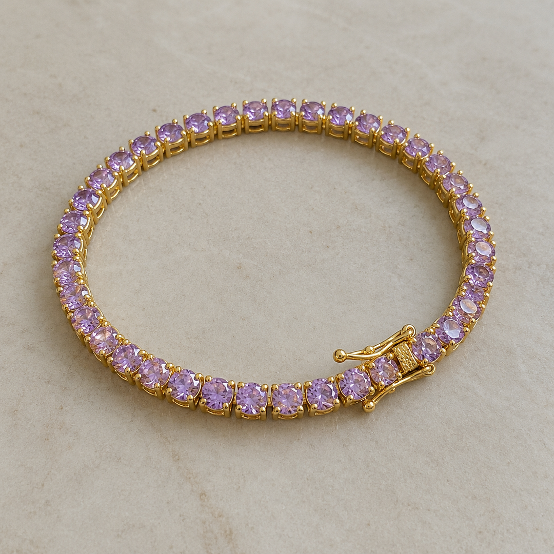 Demi Tennisarmband | Goud