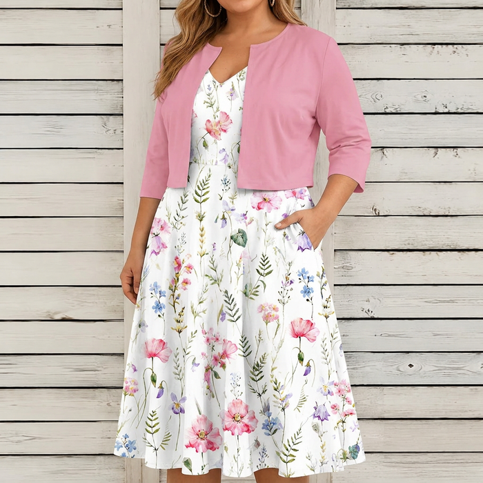 Rosalind - Bloemenjurk Twee-delig Set