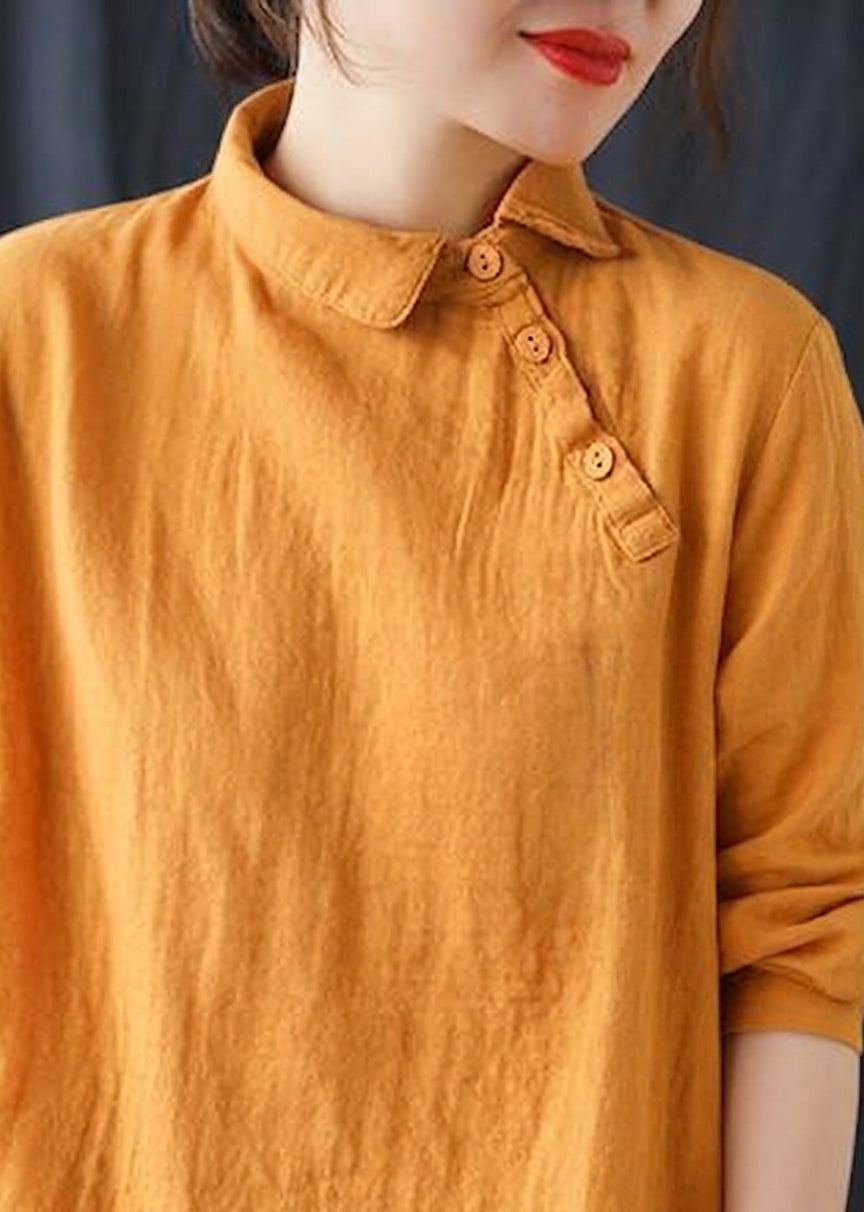 Briony - Chique Witte Kleding Kraag Knop Blouses voor de Lente