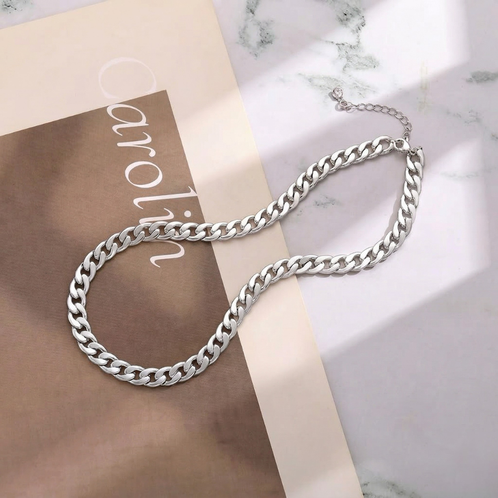 Genevieve Cuban Link Ketting | Goud