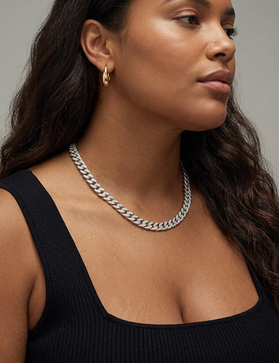 Genevieve Cuban Link Ketting | Goud