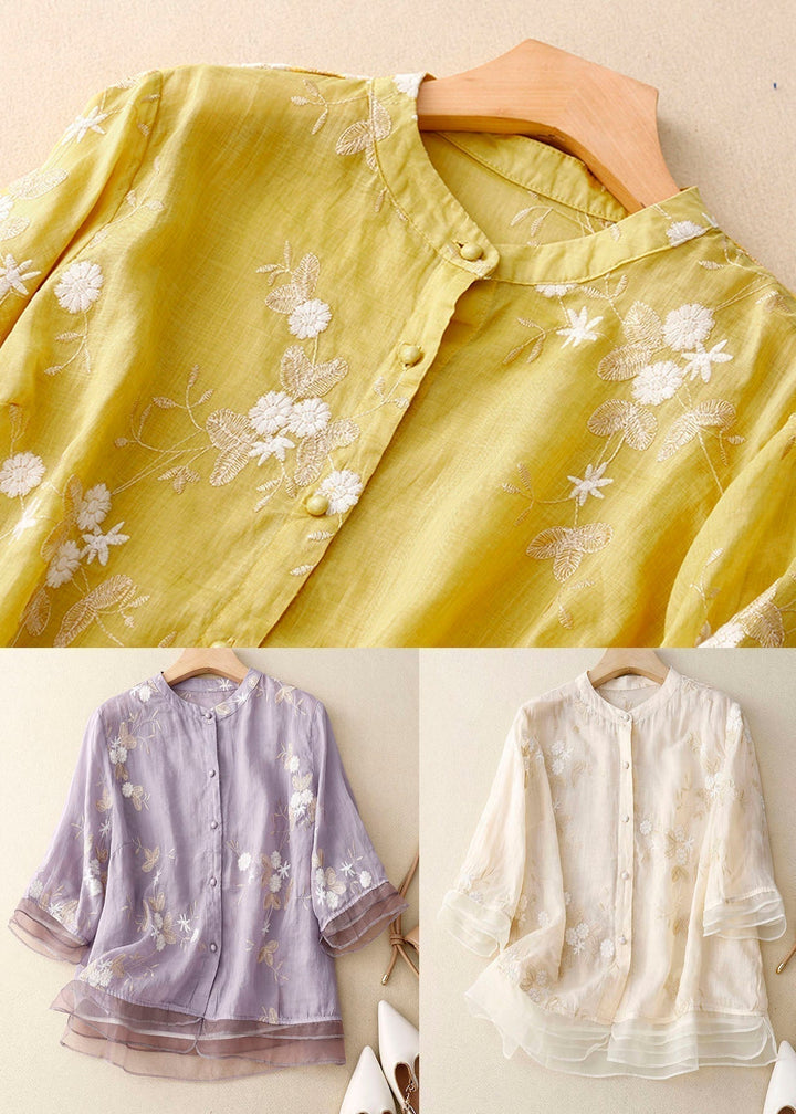 Anouk | Chic Blouse met Bloemaccenten