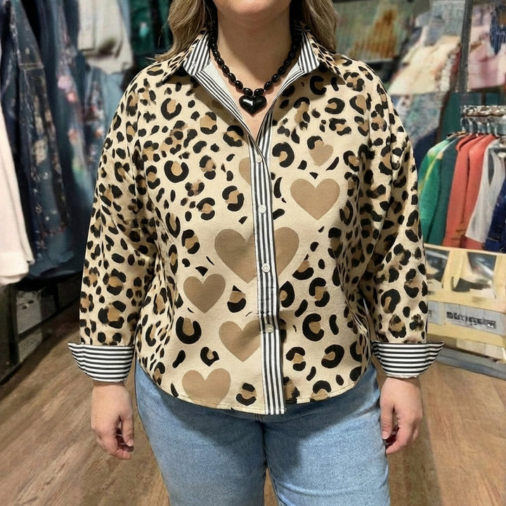 Vintage Luipaardprint Shirt
