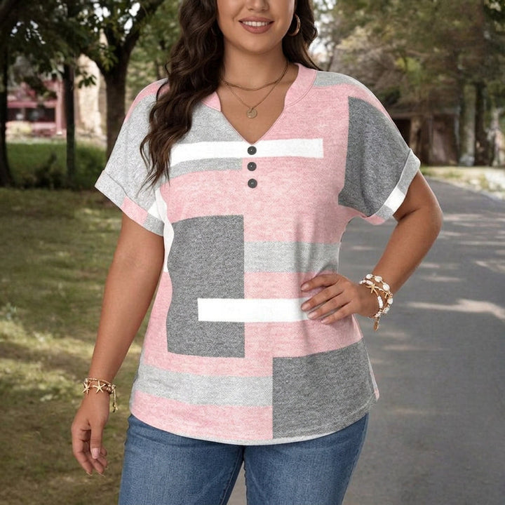 Nova | Casual Kleurblok Blouse
