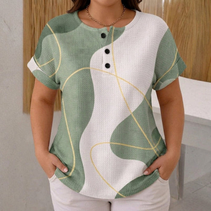 Imogen | Casual Kleurblok Blouse
