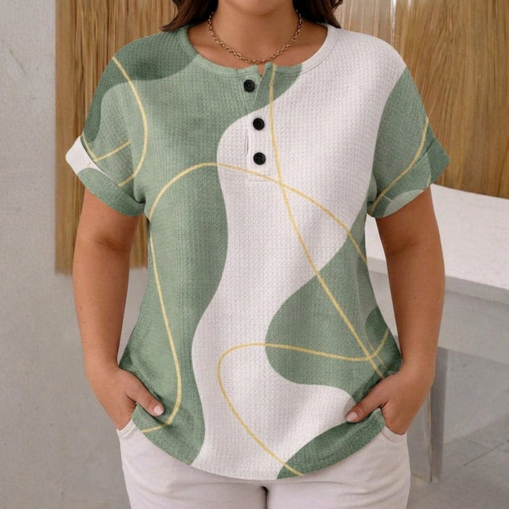 Imogen | Casual Kleurblok Blouse
