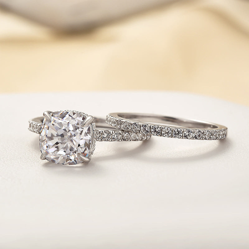 Linnea Kussen 2PC Ring Set | Wit Goud