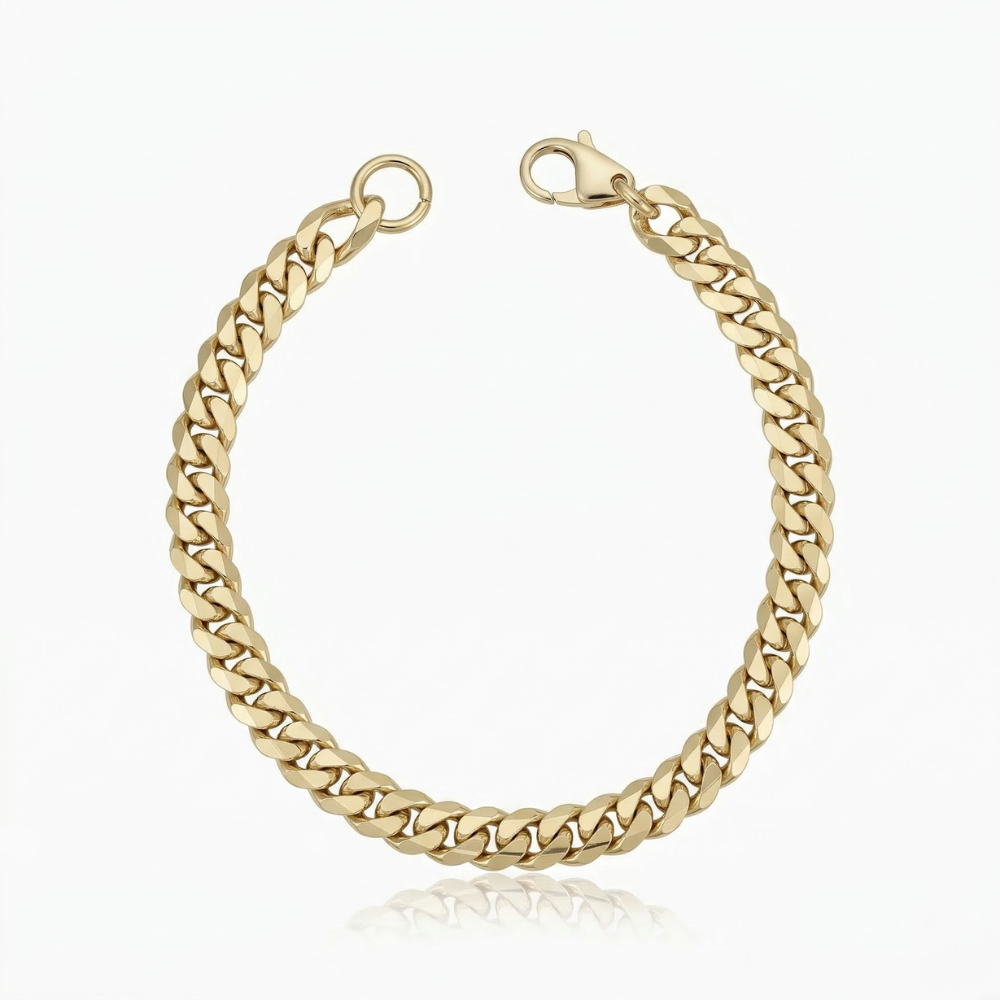 Juniper Cubaanse Armband | Wit Goud
