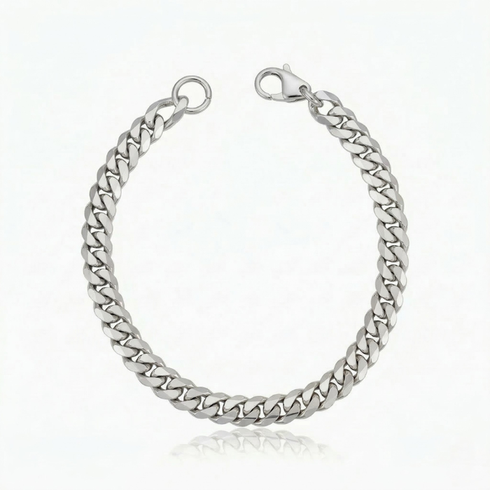 Juniper Cubaanse Armband | Wit Goud