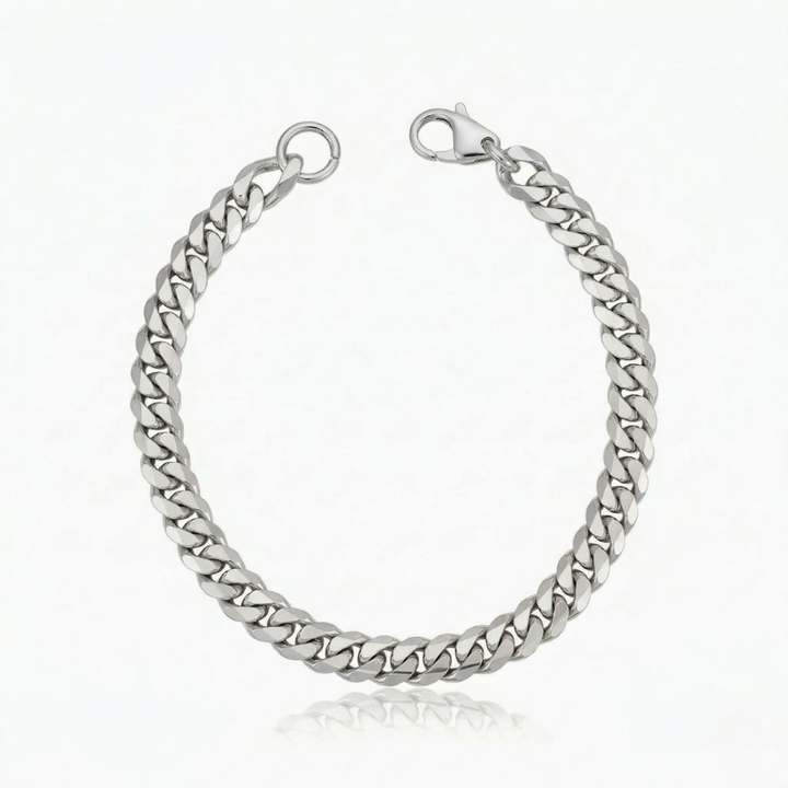 Juniper Cubaanse Armband | Wit Goud