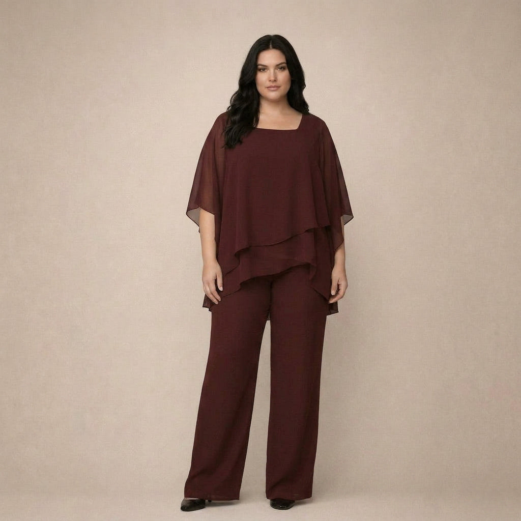 Gwen | Elegante Set met Laagjes Blouse