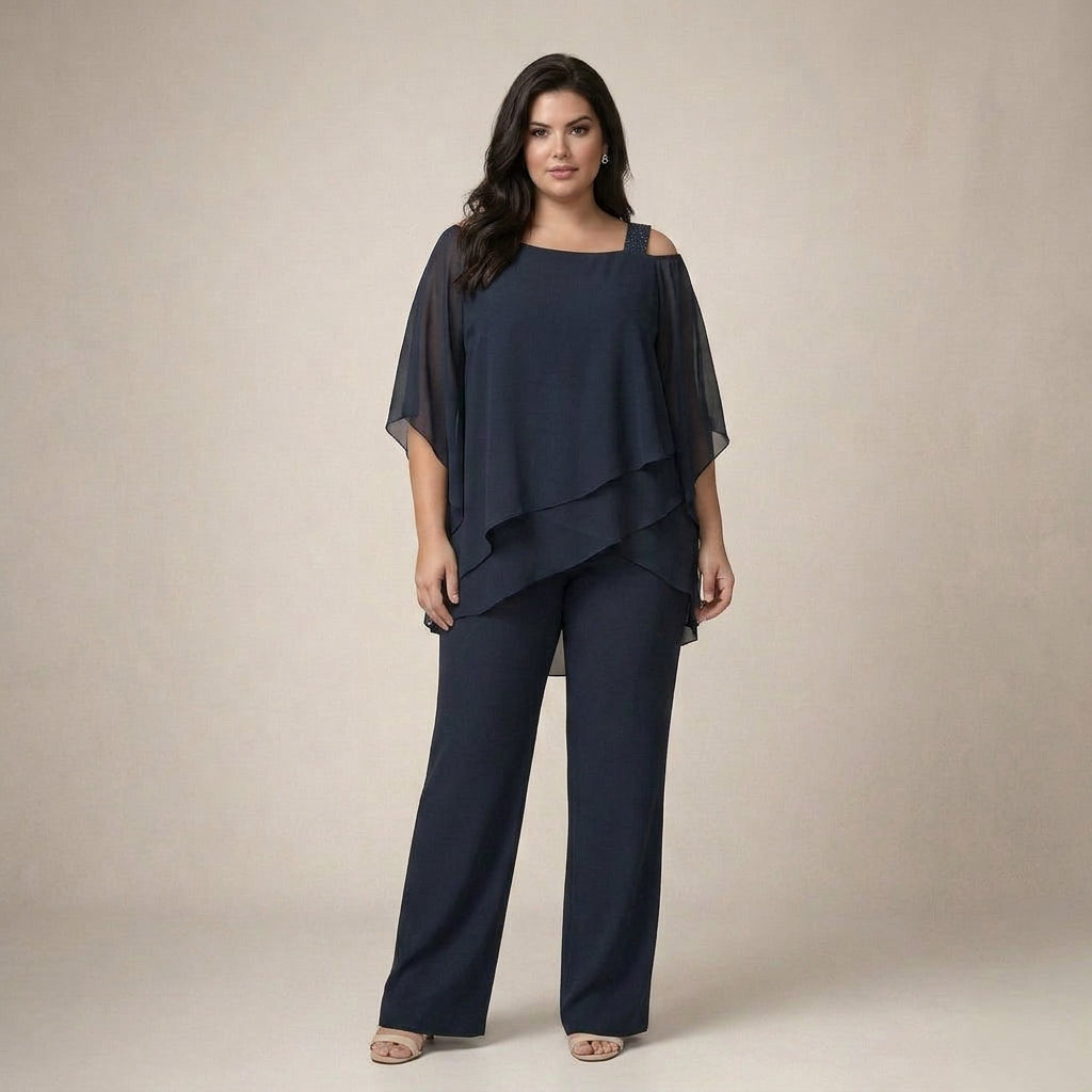 Gwen | Elegante Set met Laagjes Blouse