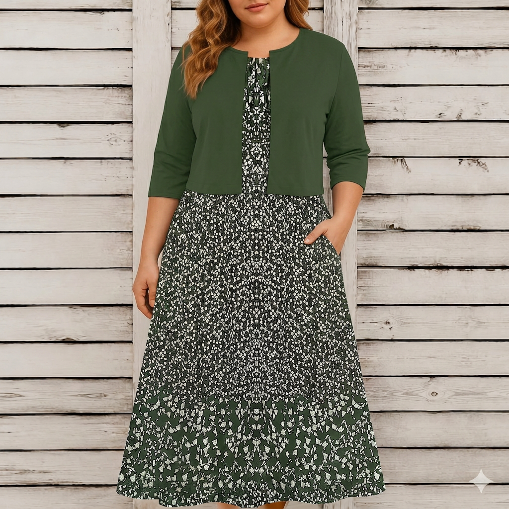Parel - Bloemenjurk Twee-Piece Set