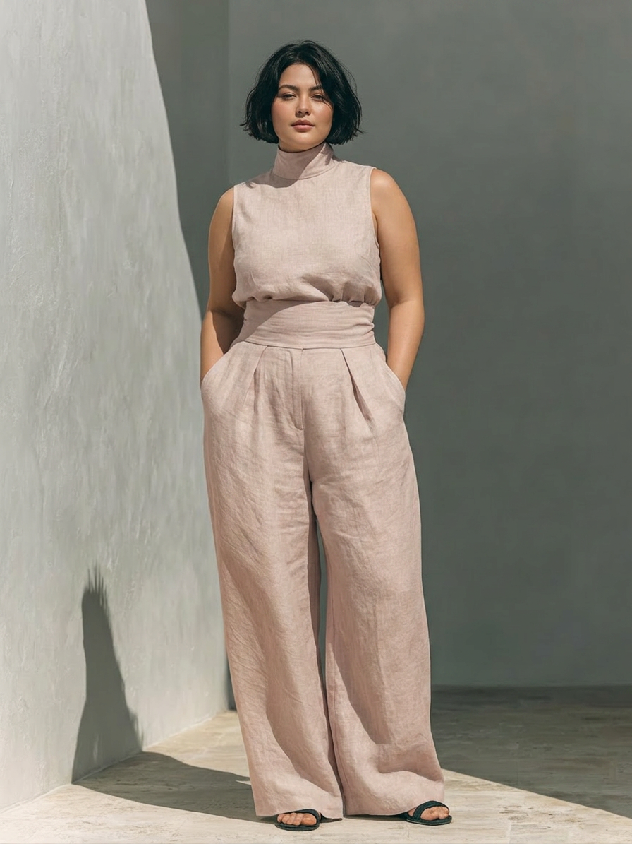 Astrid - Co-ord Set Minimalistisch Linnen