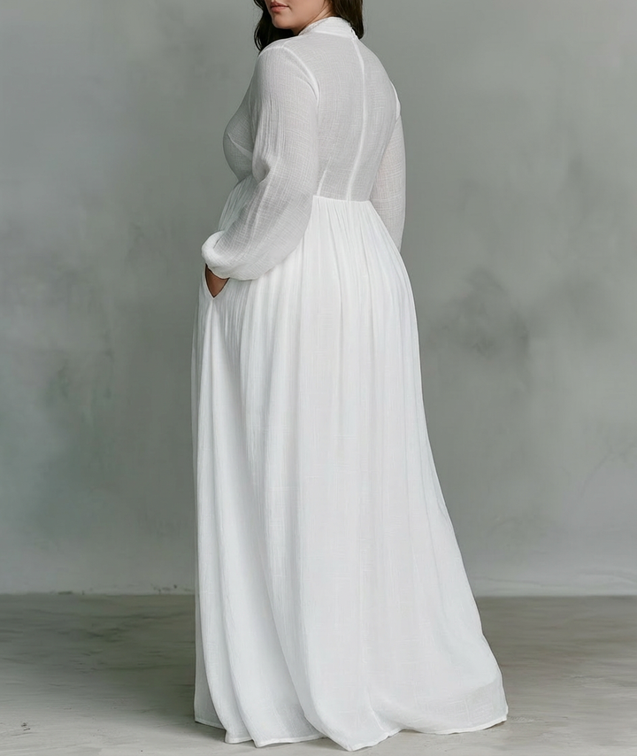 BRIA | MINIMALISTISCH PATCHWORK MAXI JURK
