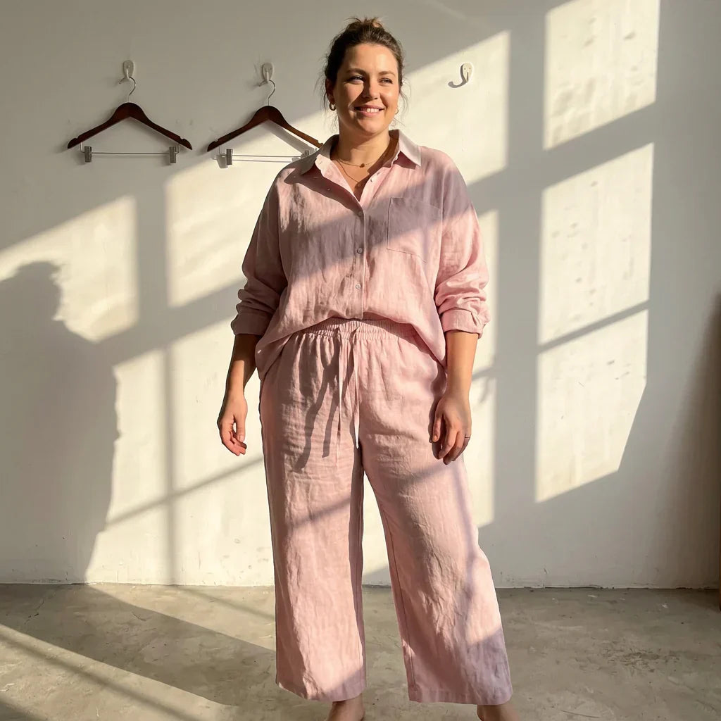 Colette - Vrouwen Katoenen Twee-delige Set